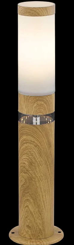 mutoni light Aussenleuchte Jaicy Edelstahl Holzoptik 1Xe27 Led><noscript><img width=