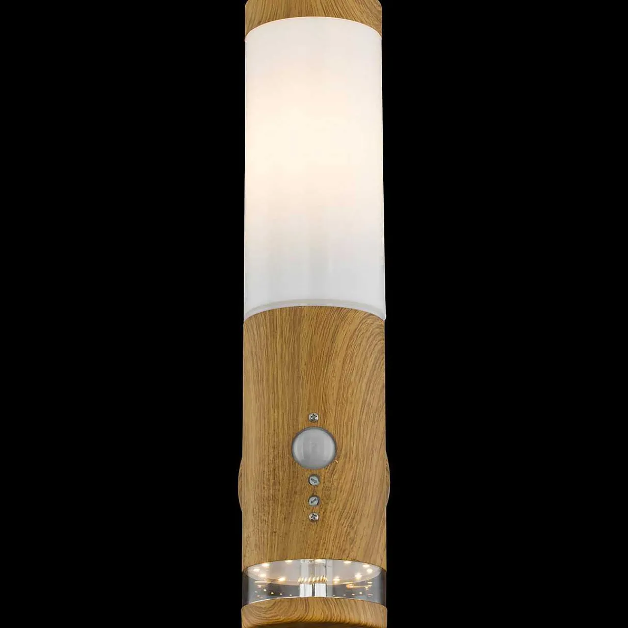 mutoni light Aussenleuchte Jaicy Edelstahl Holzoptik 1Xe27 Led> Led-Aussenleuchten