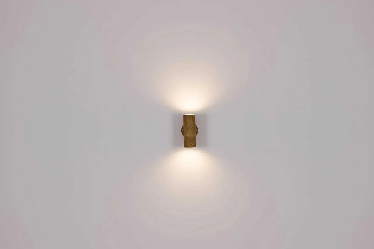 mutoni light Aussenleuchte Jaicy Edelstahl Holzoptik 2Xgu10> Wandleuchten Aussen