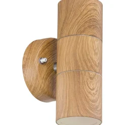 mutoni light Aussenleuchte Jaicy Edelstahl Holzoptik 2Xgu10><noscript><img width=