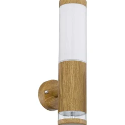 mutoni light Aussenleuchte Jaicy Edelstahl Holzoptik 1Xe27 Led> Led-Aussenleuchten