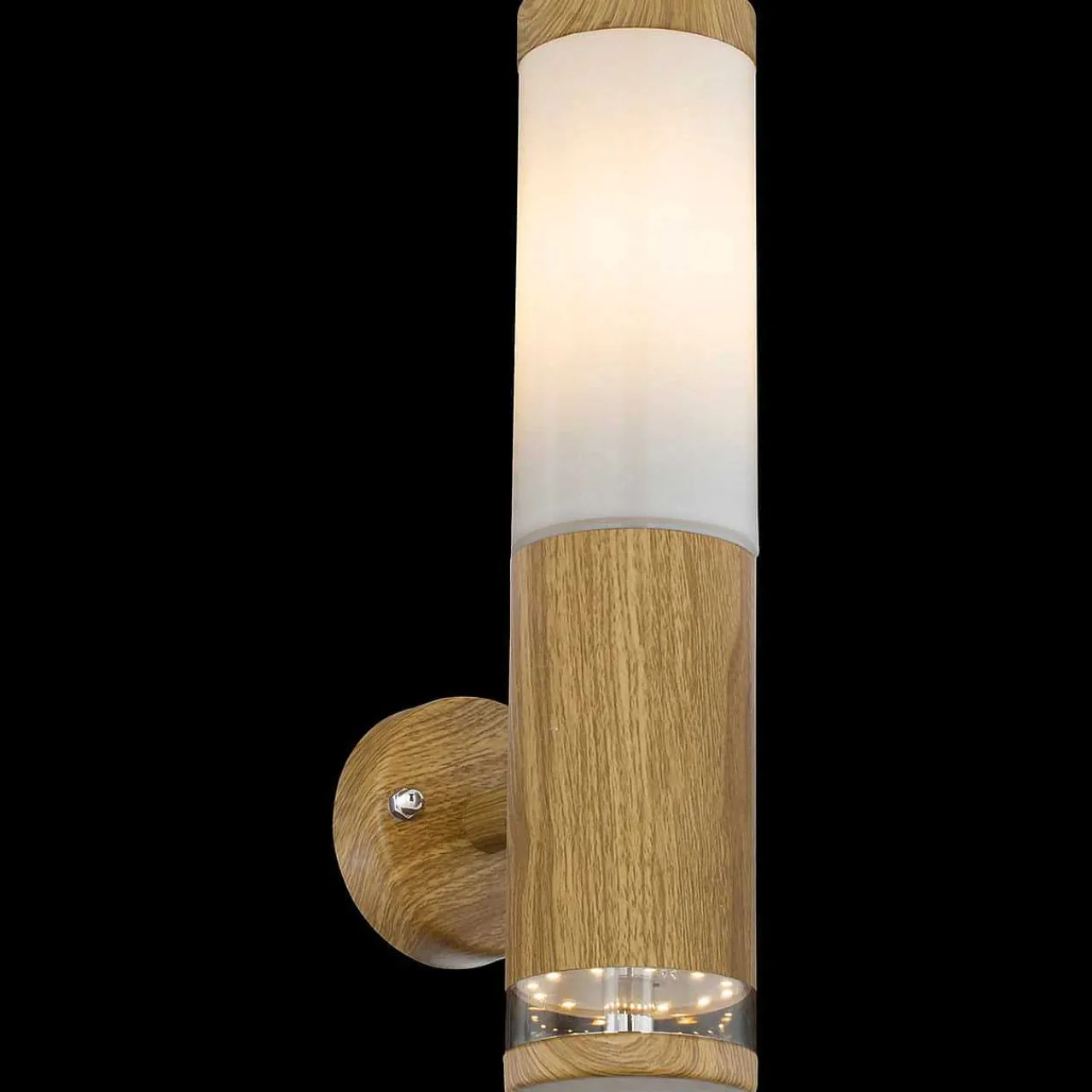 mutoni light Aussenleuchte Jaicy Edelstahl Holzoptik 1Xe27 Led> Led-Aussenleuchten