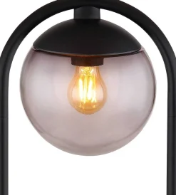 mutoni light Aussenleuchte Michael Metall Glas Rauchfarben 1Xe27> Wandleuchten Aussen