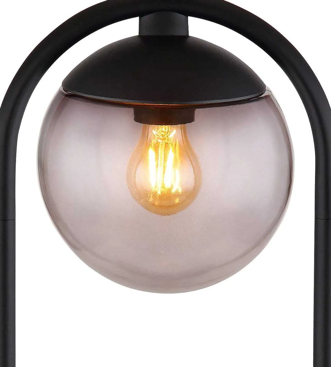 mutoni light Aussenleuchte Michael Metall Glas Rauchfarben 1Xe27> Wandleuchten Aussen