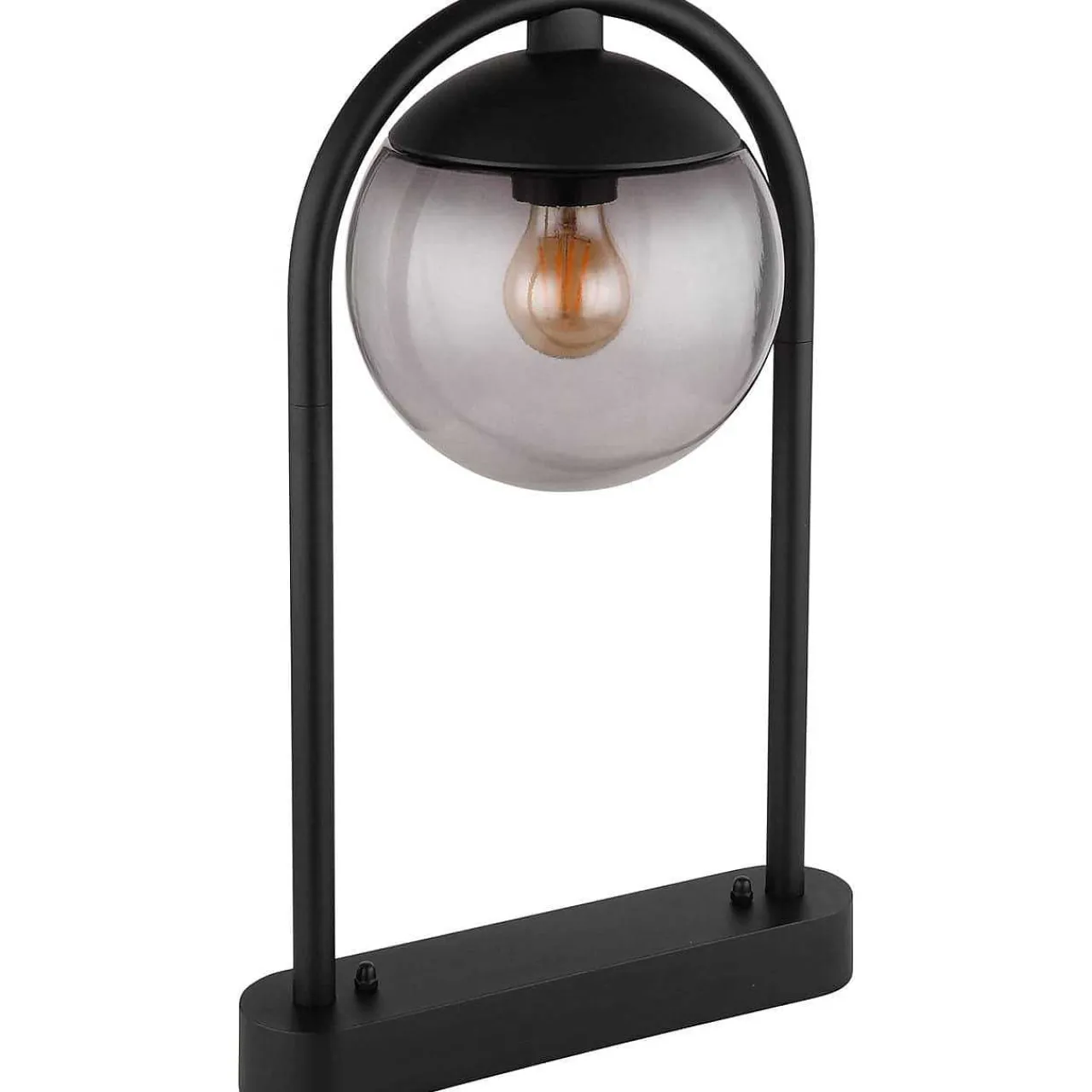 mutoni light Aussenleuchte Michael Metall Glas Schwarz Matt 1Xe27> Wandleuchten Aussen