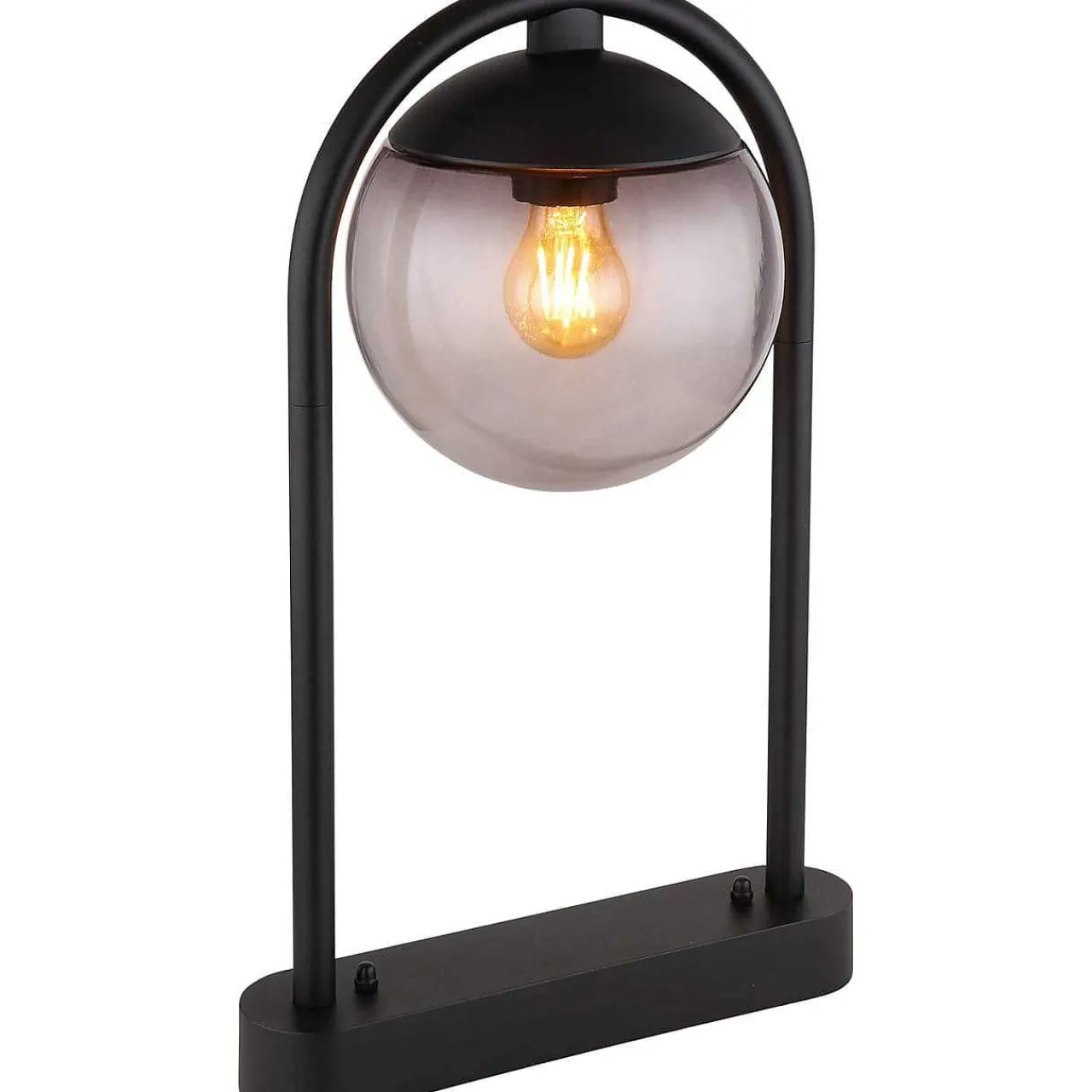 mutoni light Aussenleuchte Michael Metall Glas Schwarz Matt 1Xe27> Wandleuchten Aussen