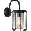 mutoni light Aussenleuchte Nina Edelstahl Schwarz Matt 1Xe27> Wandleuchten Aussen