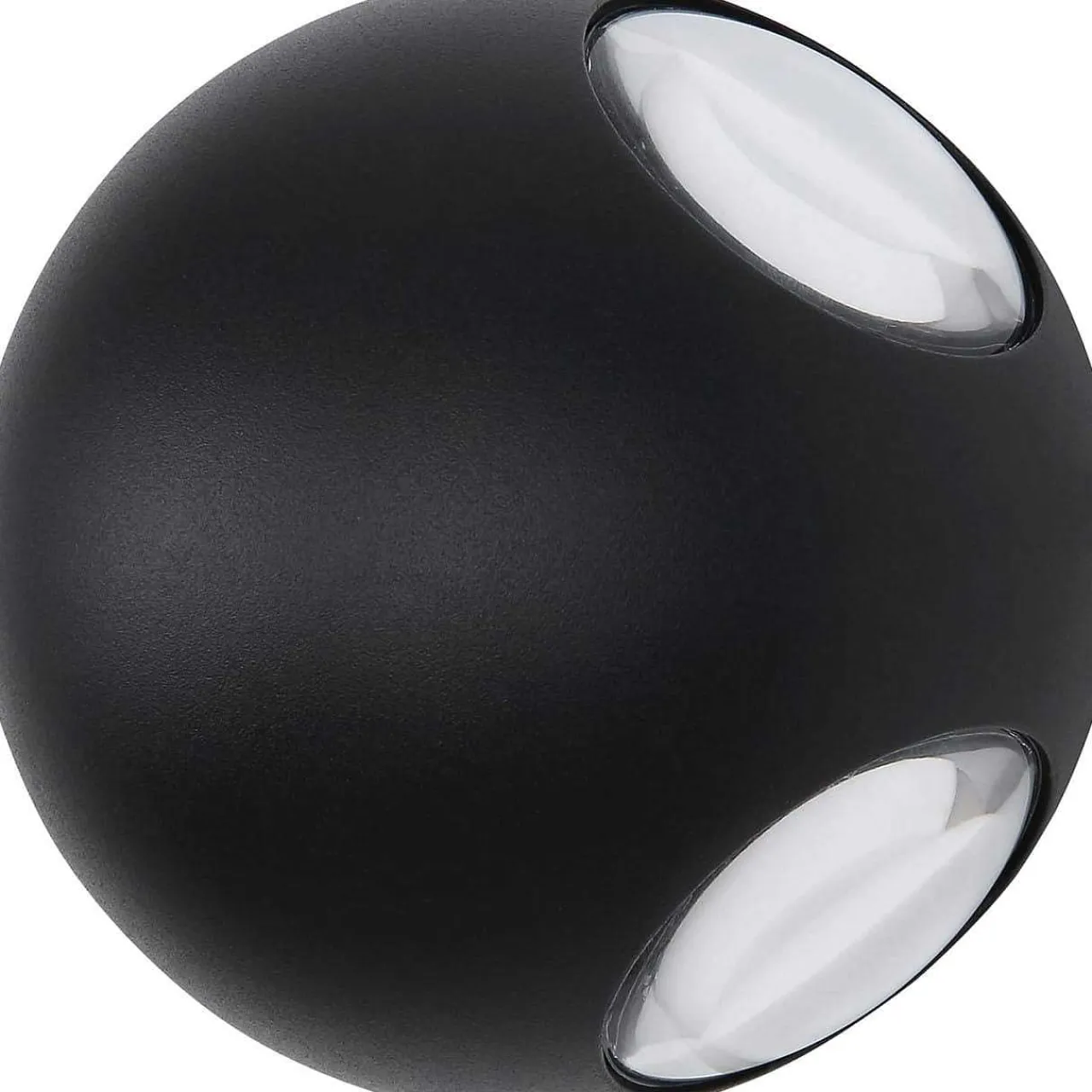 mutoni light Aussenleuchte Slice Aluminium Schwarz Matt Led> Wandleuchten Aussen