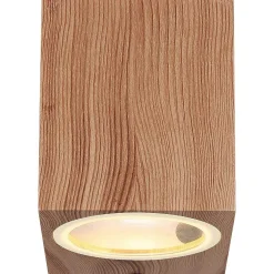 mutoni light Aussenleuchte Veronika Aluminium Holzoptik 1Xgu10> Wandleuchten Aussen