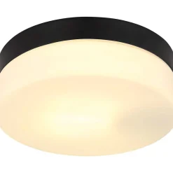 mutoni light Aussenleuchte Vranos Aluminium Schwarz Matt 1Xe27> Deckenleuchten Aussen