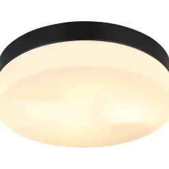 mutoni light Aussenleuchte Vranos Aluminium Schwarz Matt 2Xe27> Deckenleuchten Aussen