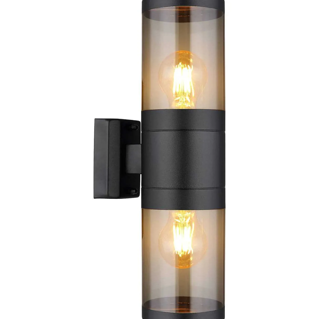 mutoni light Aussenleuchte Xeloo Edelstahl Schwarz 2Xe27> Wandleuchten Aussen