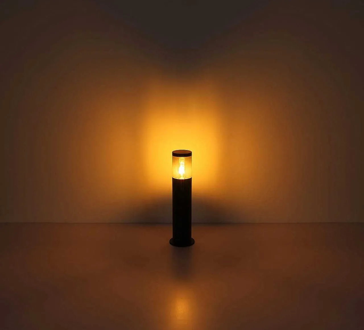 mutoni light Aussenleuchte Xeloo Edelstahl Schwarz 2Xe27> Wandleuchten Aussen
