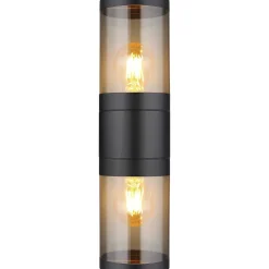 mutoni light Aussenleuchte Xeloo Edelstahl Schwarz 2Xe27><noscript><img width=