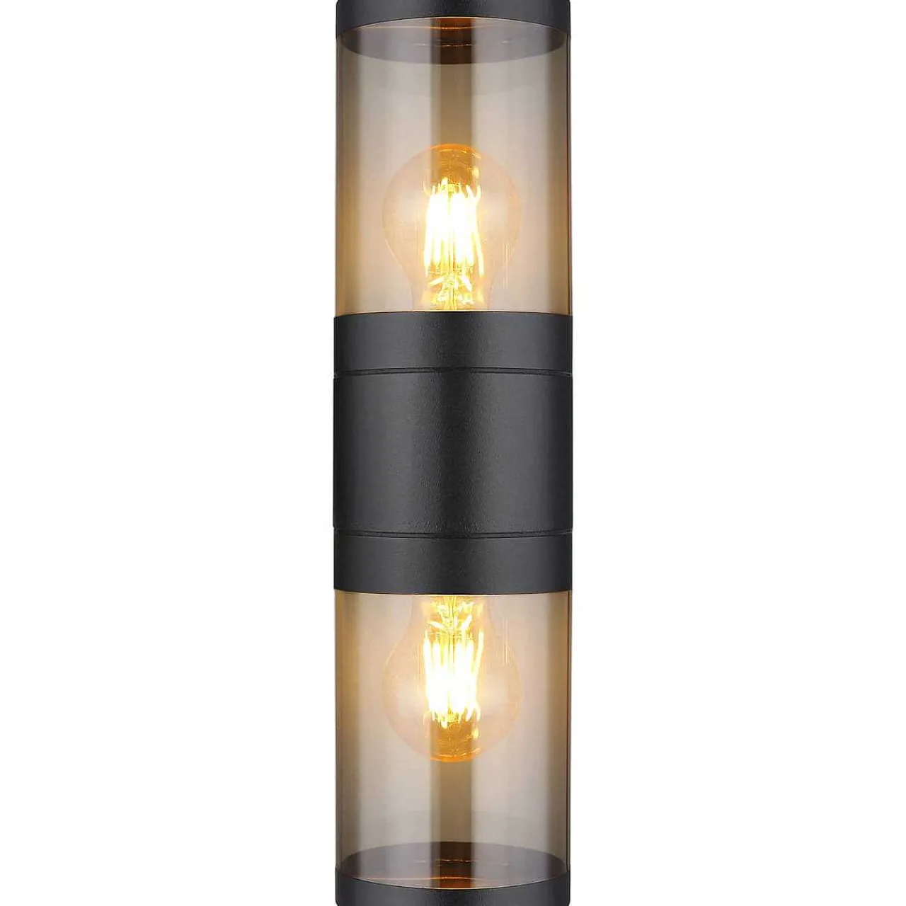 mutoni light Aussenleuchte Xeloo Edelstahl Schwarz 2Xe27> Wandleuchten Aussen