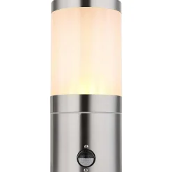 mutoni light Aussenleuchte Xeloo Edelstahl Silber Opal 1Xe27> Wandleuchten Aussen