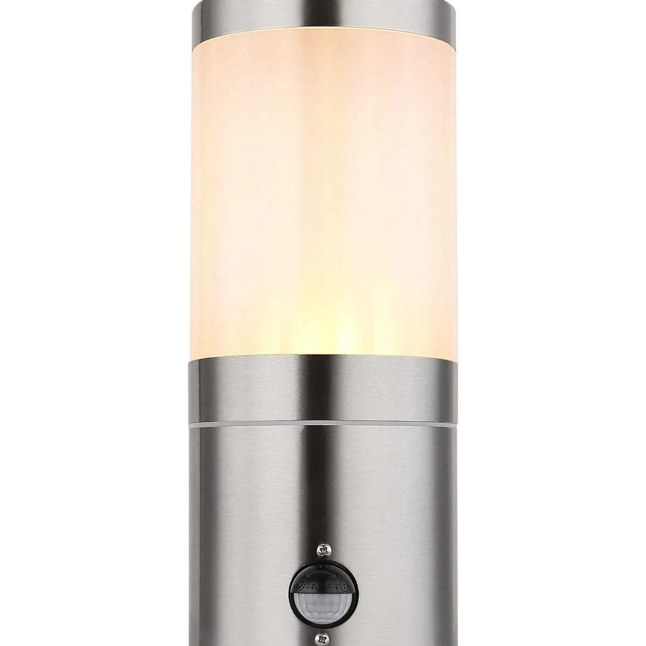 mutoni light Aussenleuchte Xeloo Edelstahl Silber Opal 1Xe27> Wandleuchten Aussen