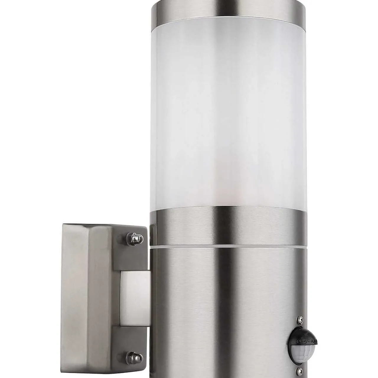 mutoni light Aussenleuchte Xeloo Edelstahl Silber Opal 1Xe27> Wandleuchten Aussen