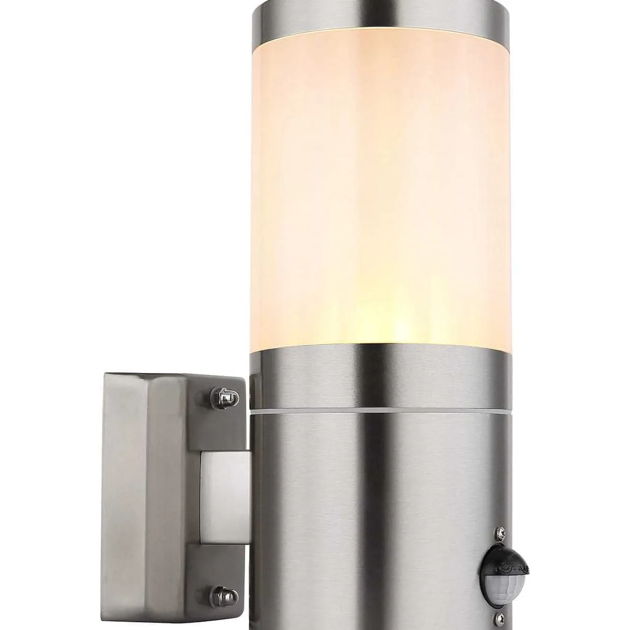 mutoni light Aussenleuchte Xeloo Edelstahl Silber Opal 1Xe27> Wandleuchten Aussen