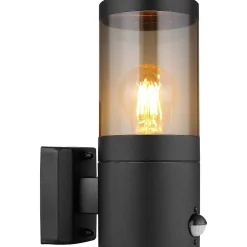 mutoni light Aussenleuchte Xeloo Edelstahl Schwarz 1Xe27><noscript><img width=