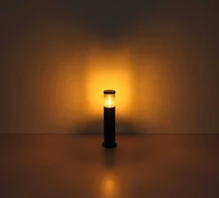 mutoni light Aussenleuchte Xeloo Edelstahl Schwarz Rauchfarben 1Xe27><noscript><img width=