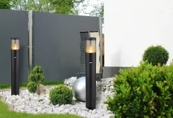 mutoni light Aussenleuchte Xeloo Edelstahl Kunststoff Schwarz 1Xe27><noscript><img width=