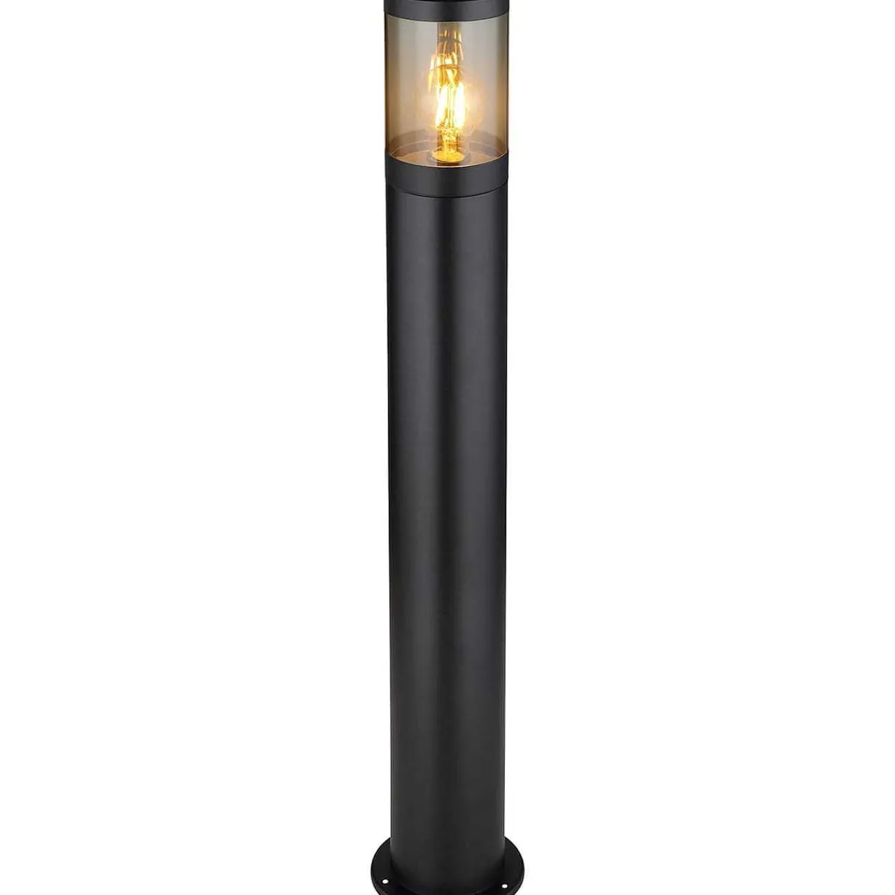 mutoni light Aussenleuchte Xeloo Edelstahl Kunststoff Schwarz Matt 1Xe27> Stehleuchten Aussen