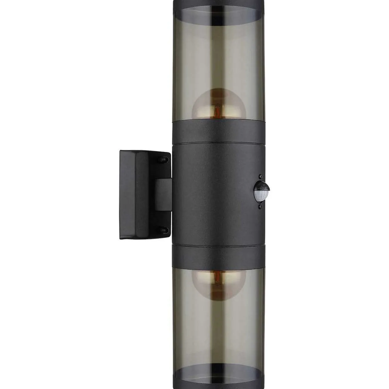 mutoni light Aussenleuchte Xeloo Edelstahl Schwarz Matt 2Xe27> Wandleuchten Aussen
