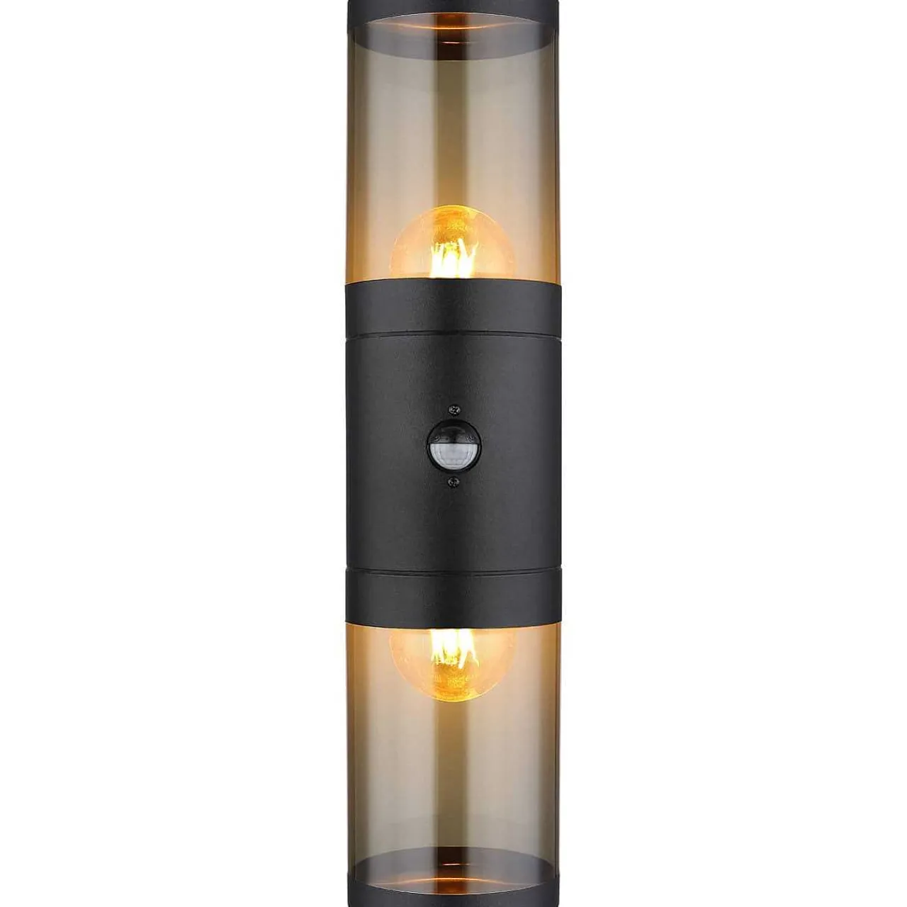 mutoni light Aussenleuchte Xeloo Edelstahl Schwarz Matt 2Xe27> Wandleuchten Aussen