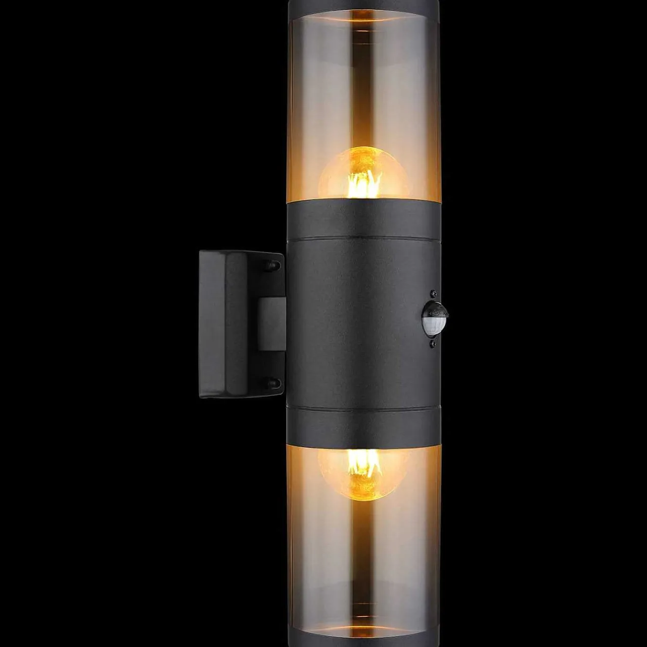 mutoni light Aussenleuchte Xeloo Edelstahl Schwarz Matt 2Xe27> Wandleuchten Aussen