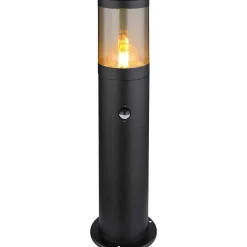 mutoni light Aussenleuchte Xeloo Edelstahl Schwarz Matt 140 1Xe27> Bodenleuchten Aussen