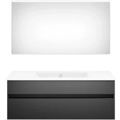 KISS Badezimmerset Mit Flachenspiegel Cosmos Grey 120><noscript><img width=