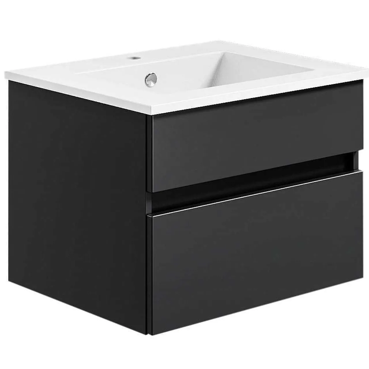 KISS Badezimmerset Mit Flachenspiegel Cosmos Grey 60> Badezimmermöbel-Sets