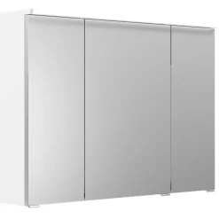 KISS Badezimmerset Mit Spiegelschrank Polarweiss 90> Badezimmermöbel-Sets