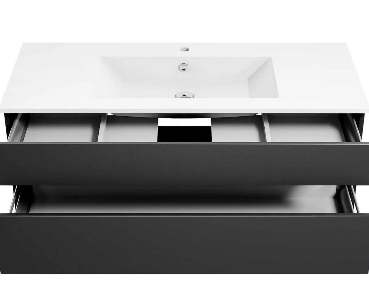 KISS Badezimmerset Mit Spiegelschrank Cosmos Grey 120> Badezimmermöbel-Sets