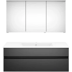 KISS Badezimmerset Mit Spiegelschrank Cosmos Grey 120><noscript><img width=