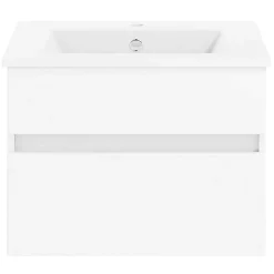 KISS Badezimmerset Mit Spiegelschrank Polarweiss 60> Badezimmermöbel-Sets