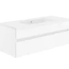 KISS Badezimmerset Mit Spiegelschrank Polarweiss 120> Badezimmermöbel-Sets