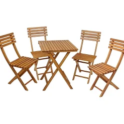 mutoni pleasure Balkon-Set Alameda Akazie Natur (5-Tlg)><noscript><img width=