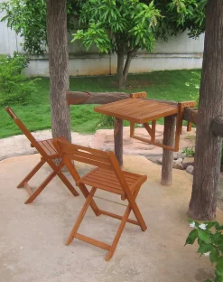 mutoni pleasure Balkon-Set Berkeley Eukalyptus Natur (3-Tlg)> Balkon-Sets