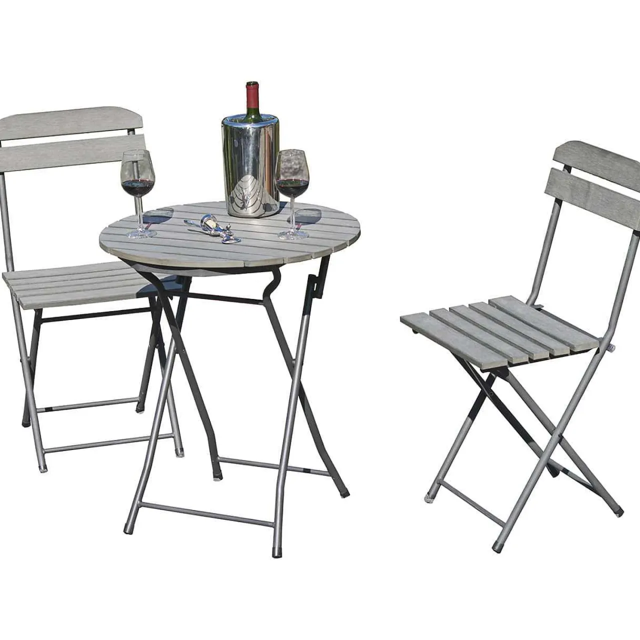 mutoni pleasure Balkon-Set Lugo Grau (3-Tlg)> Balkon-Sets