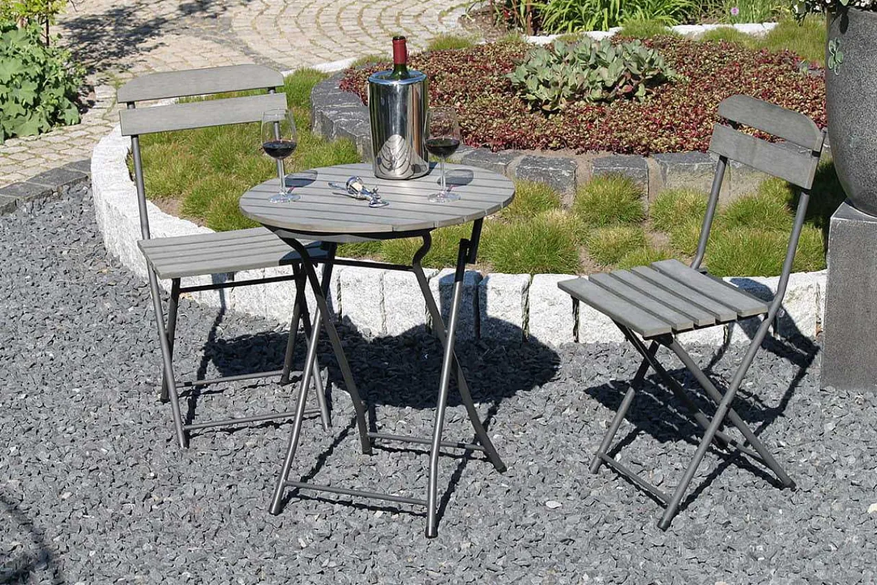 mutoni pleasure Balkon-Set Lugo Grau (3-Tlg)> Balkon-Sets