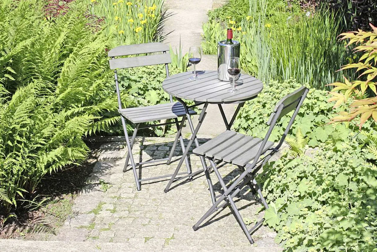 mutoni pleasure Balkon-Set Lugo Grau (3-Tlg)> Balkon-Sets
