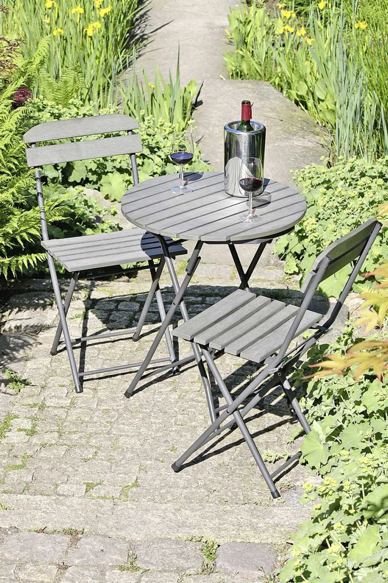mutoni pleasure Balkon-Set Lugo Grau (3-Tlg)> Balkon-Sets