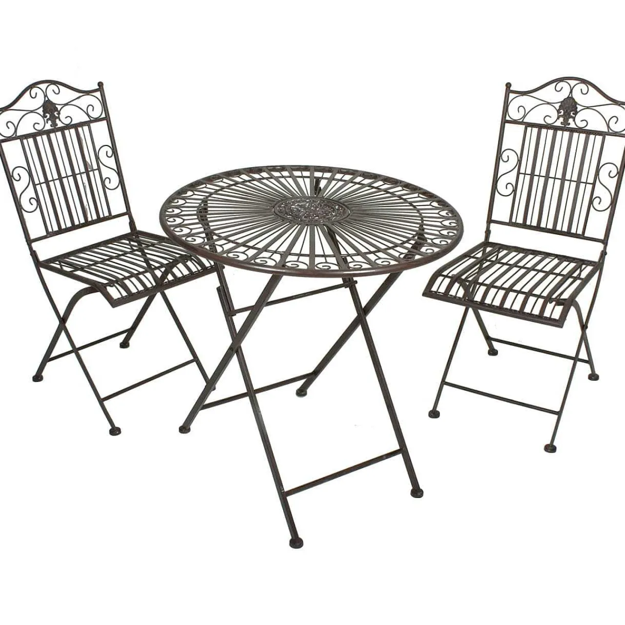 mutoni pleasure Balkon-Set Mangan Stahl Schwarzbraun> Balkon-Sets