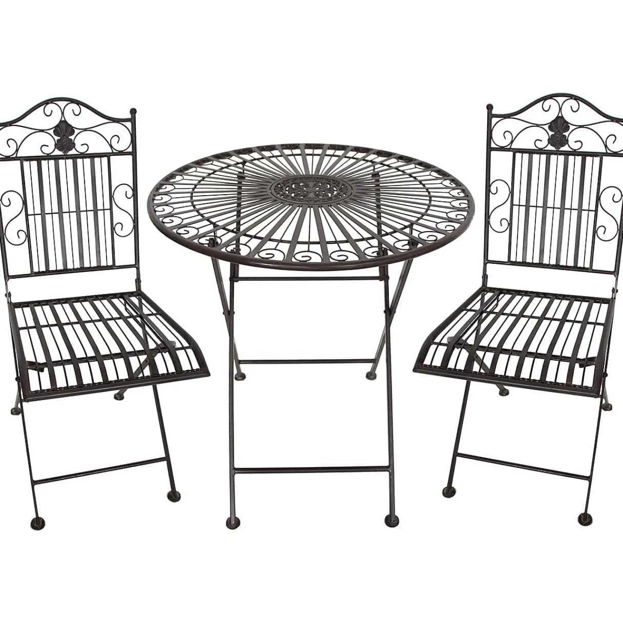 mutoni pleasure Balkon-Set Mangan Stahl Schwarzbraun> Balkon-Sets