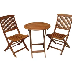 mutoni pleasure Balkon-Set Prag Eukalyptus Natur (3-Tlg)> Balkon-Sets