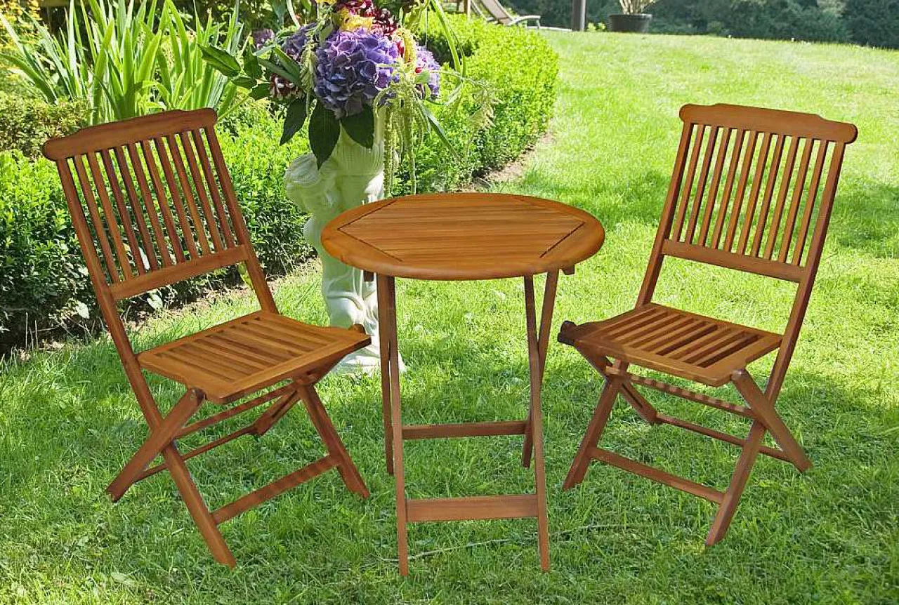 mutoni pleasure Balkon-Set Prag Eukalyptus Natur (3-Tlg)> Balkon-Sets