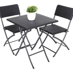 mutoni pleasure Balkon-Set Ventana Stahl Schwarz (3-Er Set)> Balkon-Sets