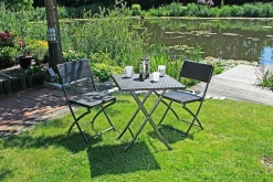 mutoni pleasure Balkon-Set Ventana Stahl Schwarz (3-Er Set)> Balkon-Sets